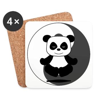 panda - Coasters (set of 4) - white - Front