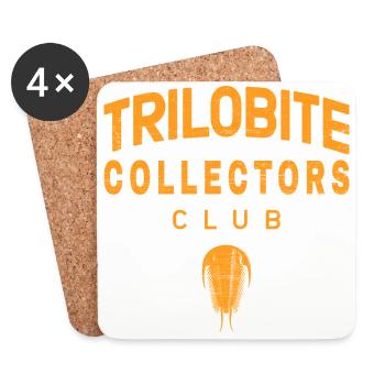 Trilobit - Untersetzer (4er-Set) - Weiß - Vorne