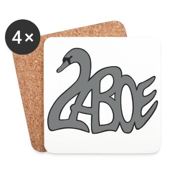 Laboe swan gray - Coasters (set of 4) - white - Front