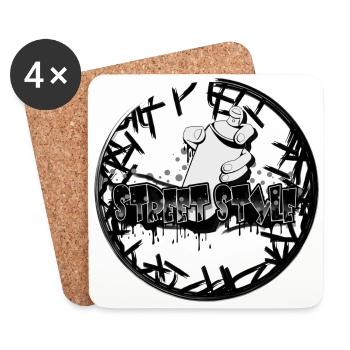 Steet Style - Coasters (set of 4) - white - Front