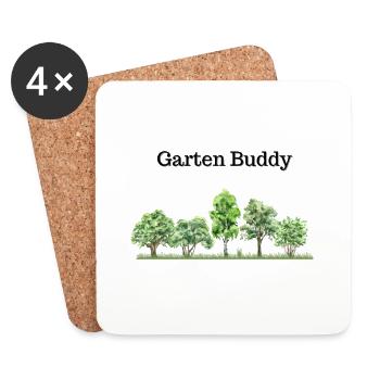 Garden Friend - Coasters (set of 4) - white - Front