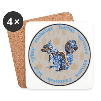autumn 57 e 262 - Coasters (set of 4) - white - Front