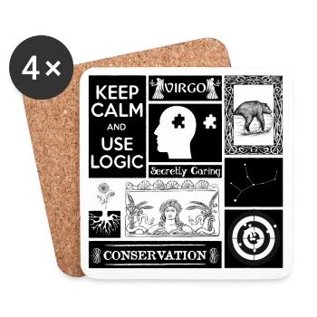 VIRGO - Coasters (set of 4) - white - Front