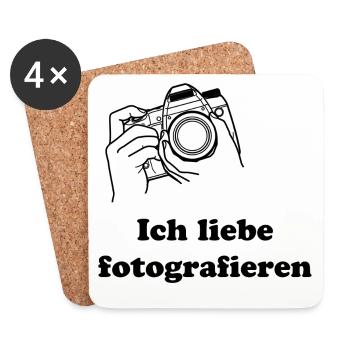 love photo - Untersetzer (4er-Set) - Weiß - Vorne