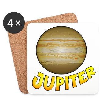 Jupiter - Coasters (set of 4) - white - Front