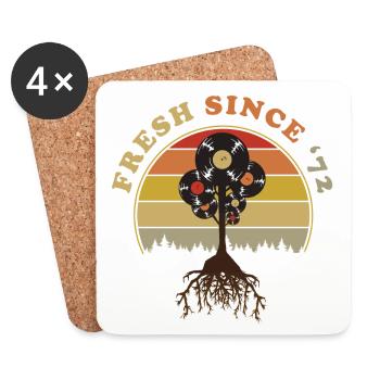 Vintage 1972 - Coasters (set of 4) - white - Front