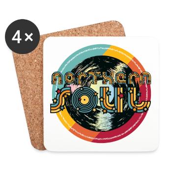 Northern Soul Vintage - Dessous de verre (lot de 4) - blanc - Devant