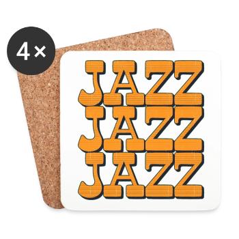 Jazz Music Retro - Coasters (set of 4) - white - Front
