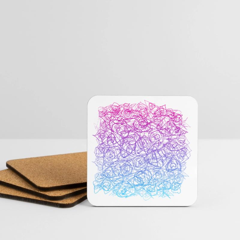 Pattern (scribble) Coasters (set of 4)