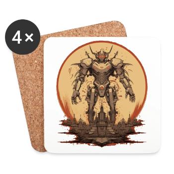 Mecha - Coasters (set of 4) - white - Front