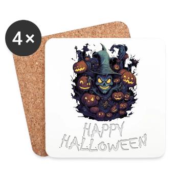 Halloween - Happy Halloween - Coasters (set of 4) - white - Front