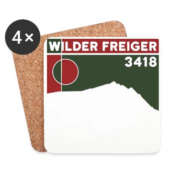 Wild Freiger Mountain Tour Red Ridge Summit Altitude - Coasters (set of 4) - white - Front