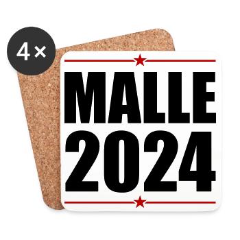 Malle 2024 Mallorca Holidays - Coasters (set of 4) - white - Front