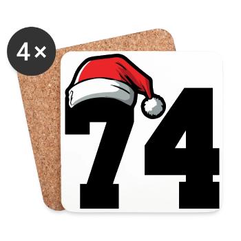 74 Number Christmas - Coasters (set of 4) - white - Front