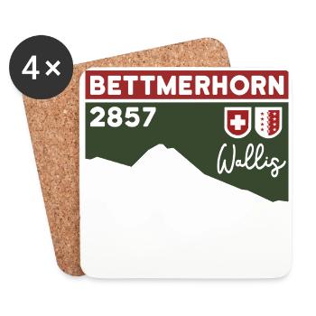 Bettmerhorn Bettmeralp Hike Hiking Valais - Coasters (set of 4) - white - Front