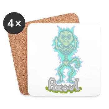PIXOUL - Untersetzer (4er-Set) - Weiß - Vorne
