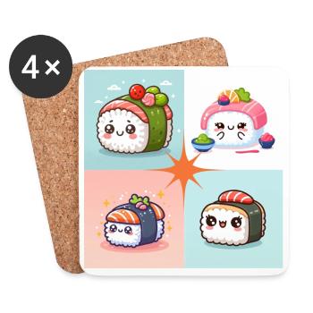 Sushi Go - Coasters (set of 4) - white - Front