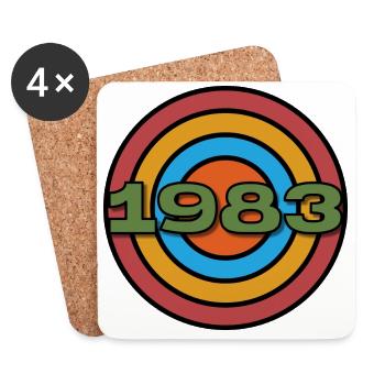 Established 1983 Classic original birthday gift - Coasters (set of 4) - white - Front