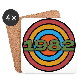 Established 1982 Classic original birthday gift - Coasters (set of 4) - white - Front