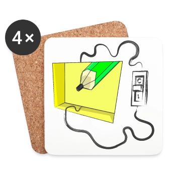 SWITCH - Coasters (set of 4) - white - Front