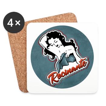 Rocinante design - Coasters (set of 4) - white - Front