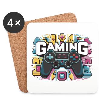 Gaming - Controller - Untersetzer (4er-Set) - Weiß - Vorne