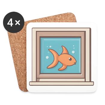 AquaFrame - Coasters (set of 4) - white - Front