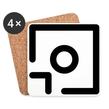 Foto Kamera Save Abstrakt Diskette Icon Geschenk - Untersetzer (4er-Set) - Weiß - Vorne