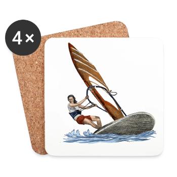 Windsurfing - Coasters (set of 4) - white - Front