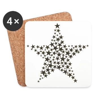 Sterne Medellin Marken Star Star Sparkler - Untersetzer (4er-Set) - Weiß - Vorne