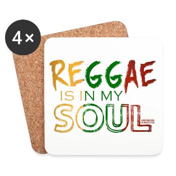 Reggae soul in bright colors - Coasters (set of 4) - white - Front