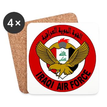 Iraq air force Iraqi air force Fliegerabzeichen - Coasters (set of 4) - white - Front
