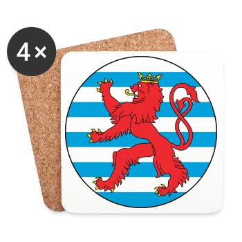 aeronautics Luxembourg Luxembourg air force - Coasters (set of 4) - white - Front