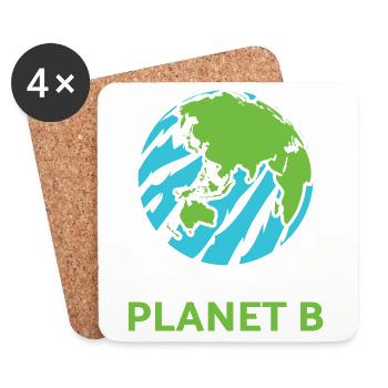 Climate protection environment planet earth climate climate policy - Coasters (set of 4) - white - Front
