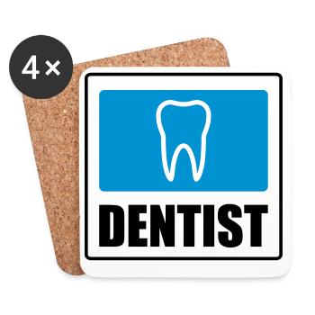 Dentist - Dessous de verre (lot de 4) - blanc - Devant
