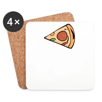 Matching partner family duo twins friends - Coasters (set of 4) - white - Front