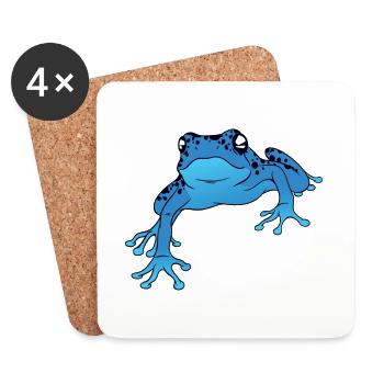 Poison dart frog design / gift - Coasters (set of 4) - white - Front
