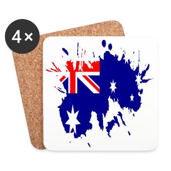 australie Pepigo - Dessous de verre (lot de 4) - blanc - Devant