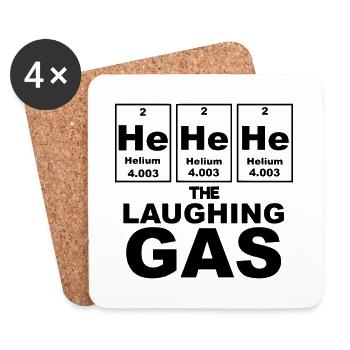 Cadeau drôle de citation de chimie pour les ingénieurs chimistes - Dessous de verre (lot de 4) - blanc - Devant