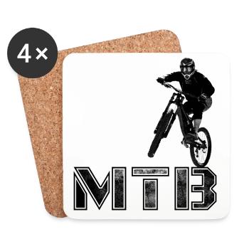 Cadeau VTT VTT - Dessous de verre (lot de 4) - blanc - Devant
