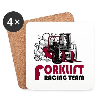 Stacker Racing Team - Coasters (set of 4) - white - Front