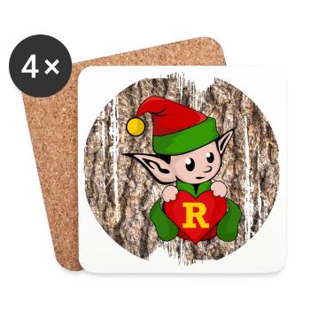 eleven r - Coasters (set of 4) - white - Front