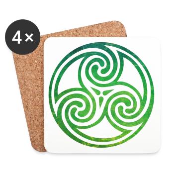 Celtic Knot - Coasters (set of 4) - white - Front