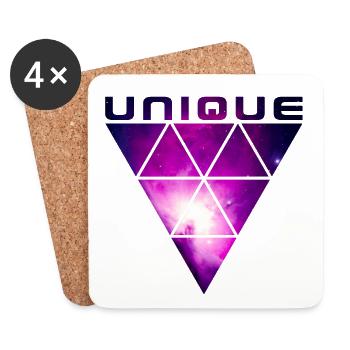 UNIQUE (Galaxy) - Coasters (set of 4) - white - Front