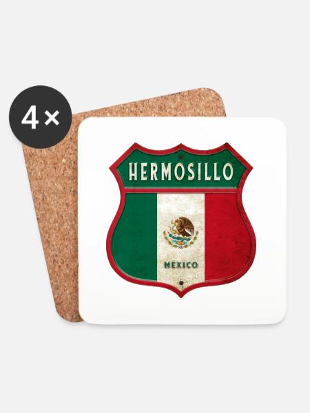 Hermosillo Mexiko Wappen Design - Untersetzer (4er-Set) - Weiß