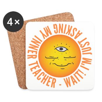 Third Eye - 3rd Eye funny TShirt - Coasters (set of 4) - white - Front