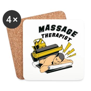 massage therapist - Coasters (set of 4) - white - Front