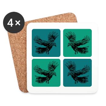 Raben Design - Untersetzer (4er-Set) - Weiß - Vorne