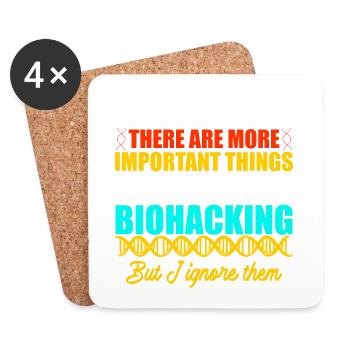 Biohacker Design - Coasters (set of 4) - white - Front