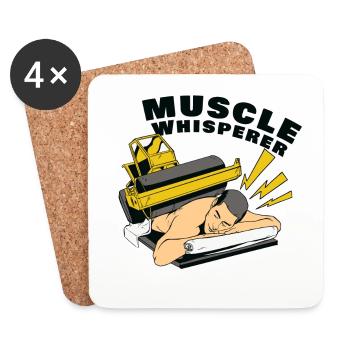 Muskel Flüsterer - Untersetzer (4er-Set) - Weiß - Vorne